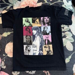 Taylor Swift Eras Tour Youth Small T Shirt Black